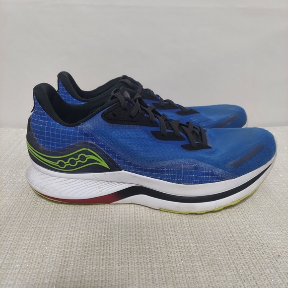 Saucony Endorphin Pro 2 Mens Size 13 Blue Raz Acid Black Running Shoes Sneakers - Picture 1 of 7